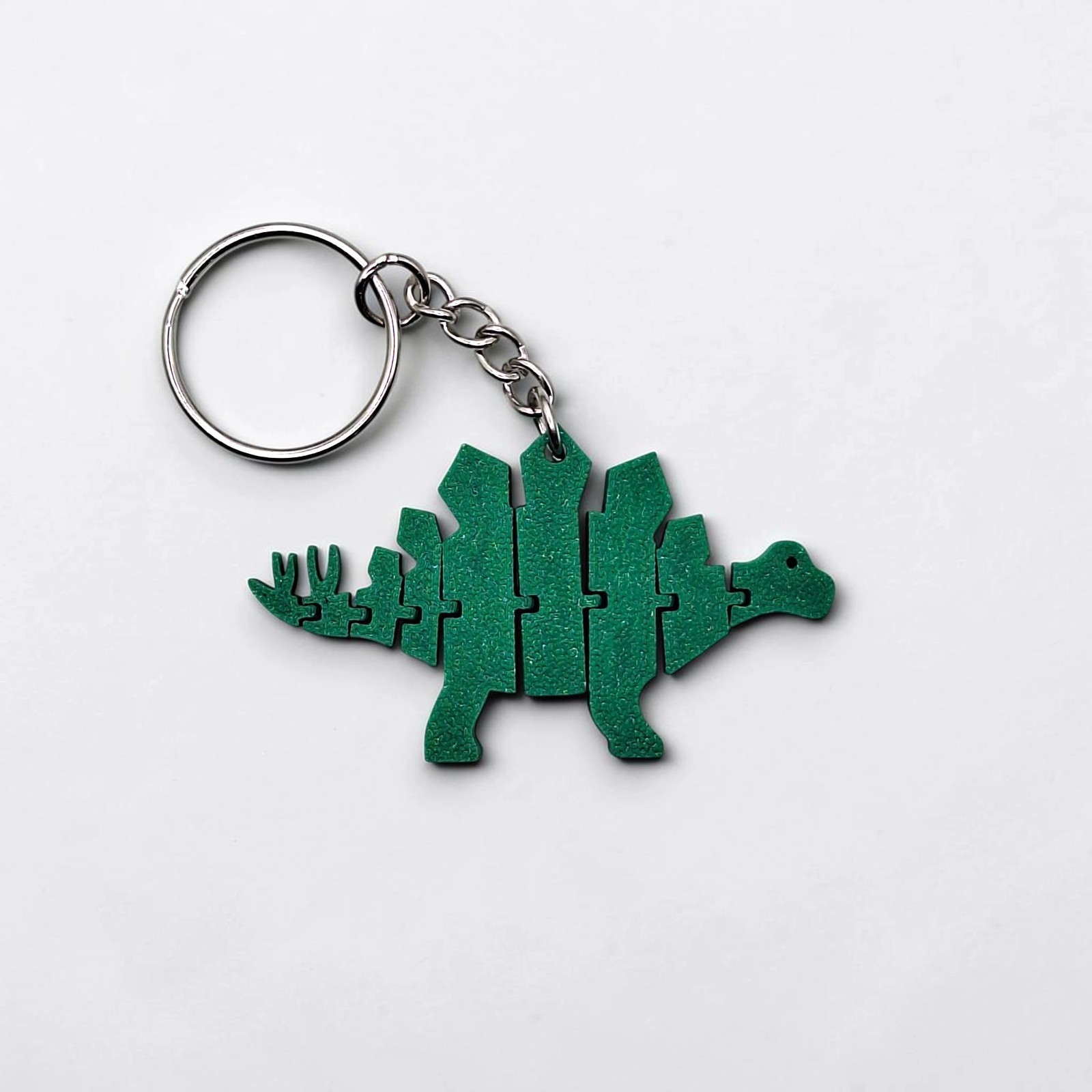 Dinosaur Keychains (1-500) Handmade Articulated Stegosaurus Charm Dino Favor Lot