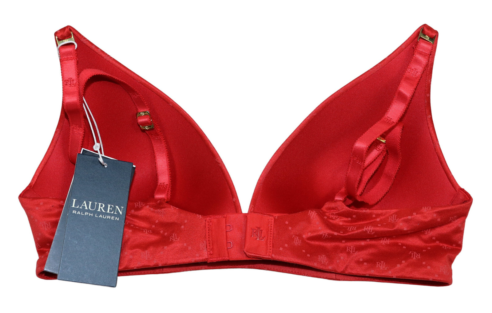 Ralph Lauren Comfort Wire-Free Full Coverage Padded Logo Women’s T-Shirt Bra NWT