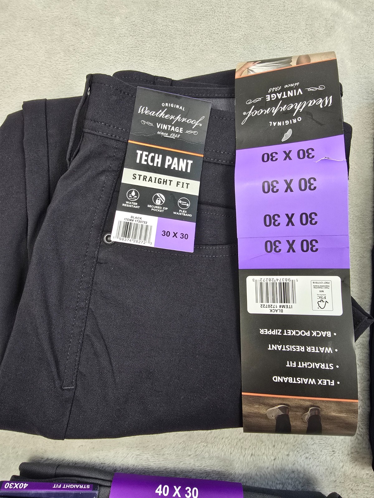 Weatherproof Vintage Tech Pants Mens Straight Fit Stretch Flex Pick Size Color