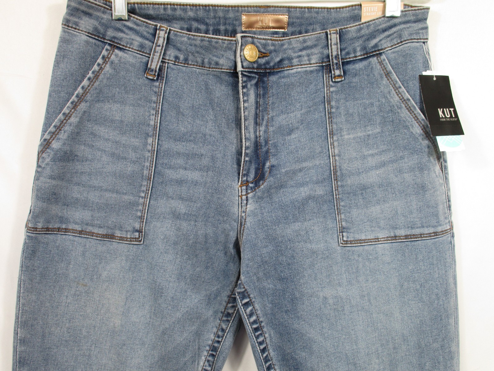 -NWT KUT From The Kloth Stevie Straight Leg Women’s Jeans Indigo Sz 12