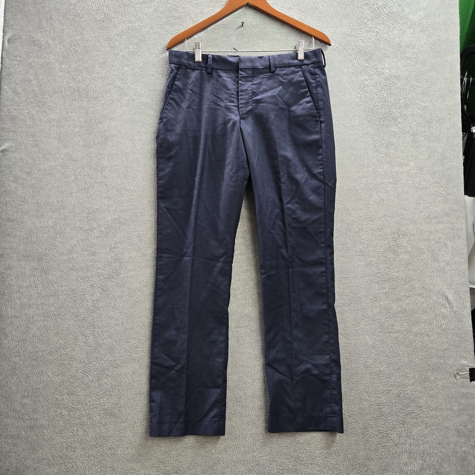 Express Men Pants 30/30 Blue Nylon Polyester Dress Pants Photographer