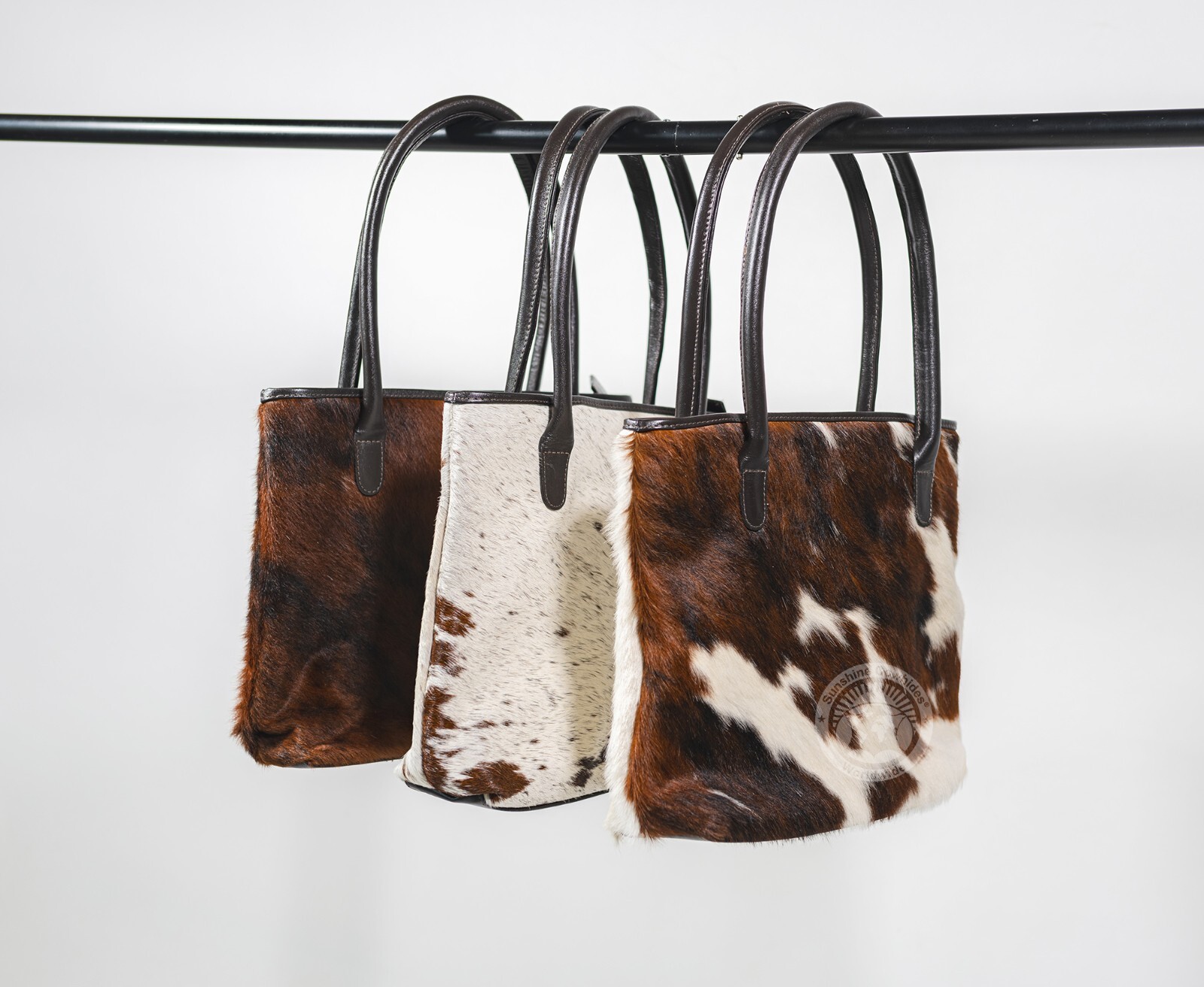 Handbag Cowhide – Brown and White – Cowhide Leather Bag