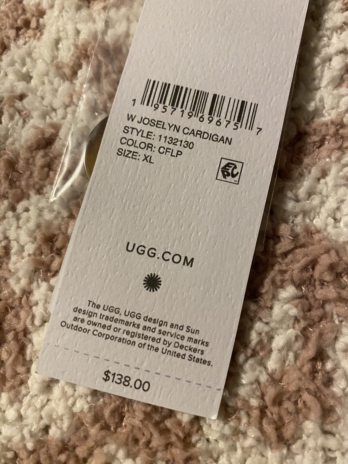 Authentic Super Soft Cozy UGG Joselyn Leopard Knit Cardigan Sweater New Size: XL