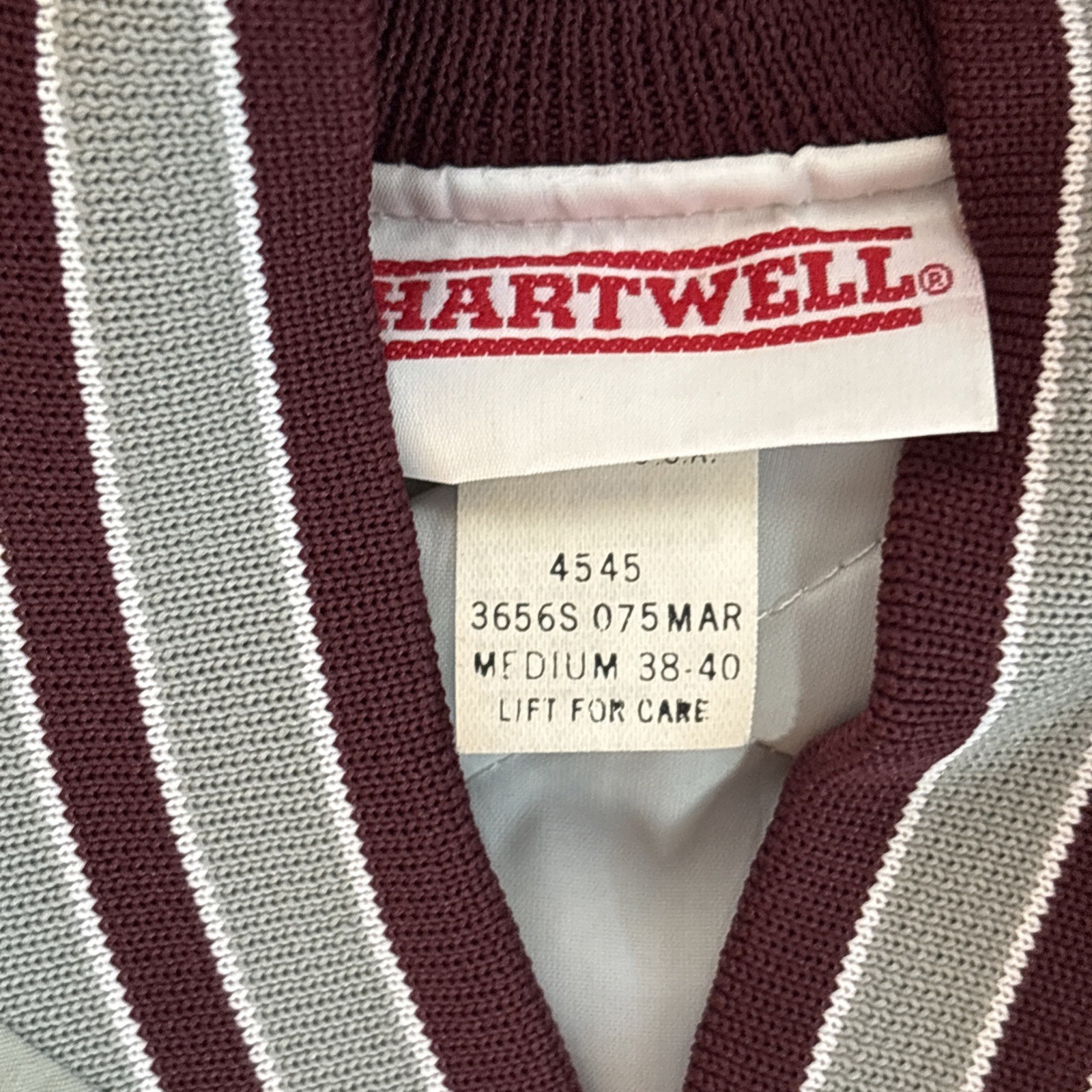 Vintage Hartwell Bomber Jacket Men M Gray Mack Truck New England Safety Award