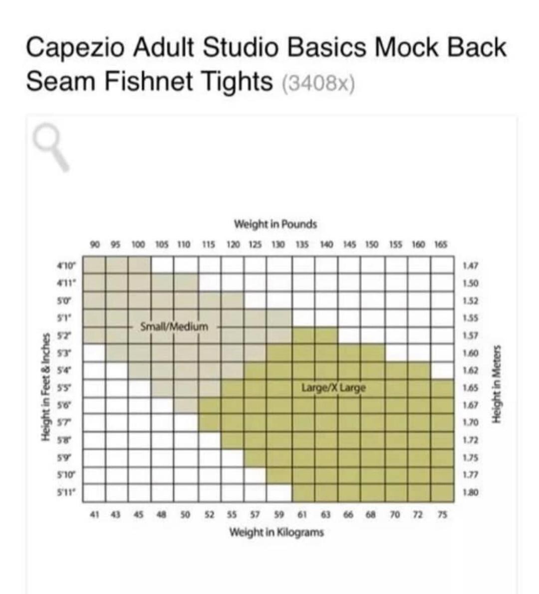NWT Capezio Studio Basics Seamed Black Fishnet #3408 Footed Adult Dance TIghts