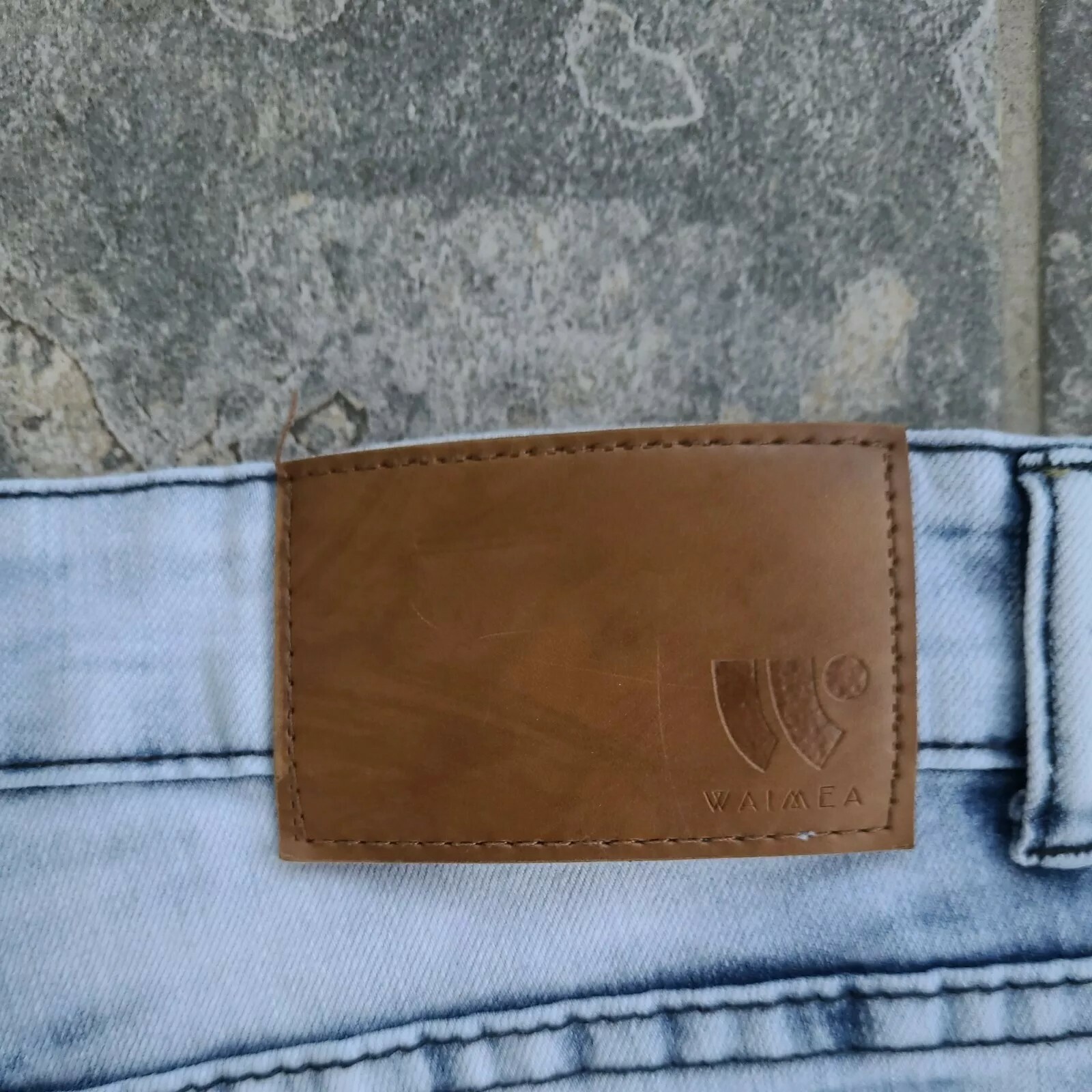Waimea Skinny Fit Denim Jeans Men Tag Size 32×32 Actual Size 32×31 Distressed