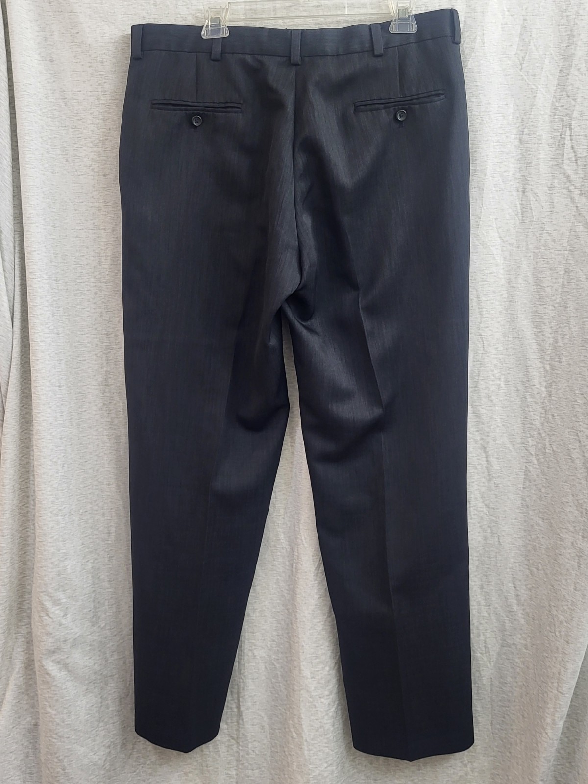 Kenneth Cole Reaction Men’s Black Textured Dress Suit Pants WPL 386 Size 36×32
