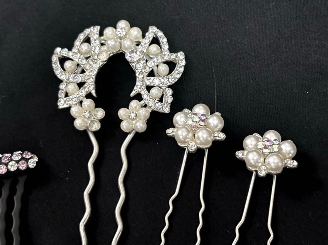 Furisode Hair Ornaments Set 5pcs Wedding & Ceremony Accessories Floral Leaf
