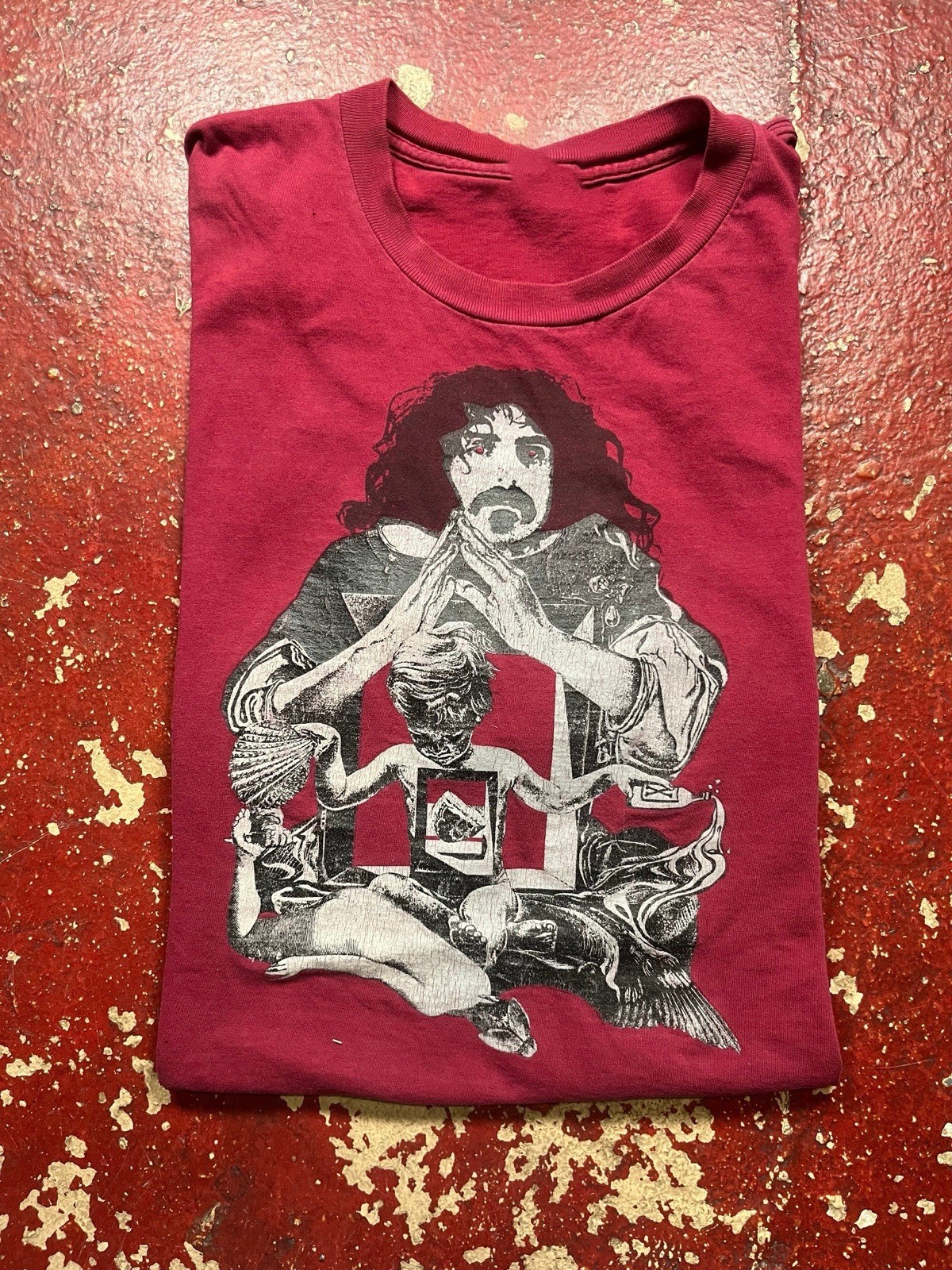 Rare Frank Zappa Jazz Rock Cardinal Red T-shirt S to 5XL GG207