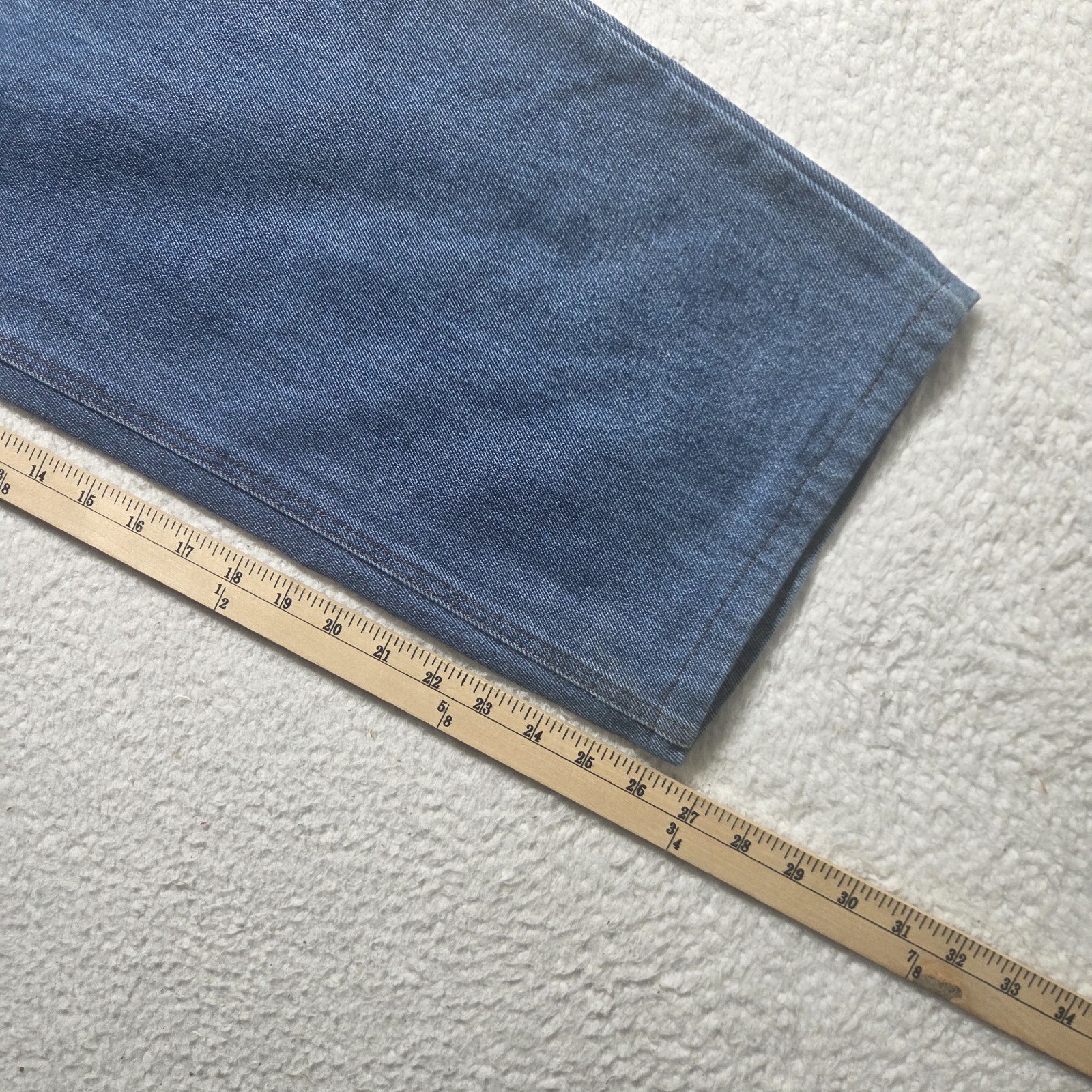 Vintage World Industries Baggy Wide Leg Skater Jeans Mens 36×26 Embro