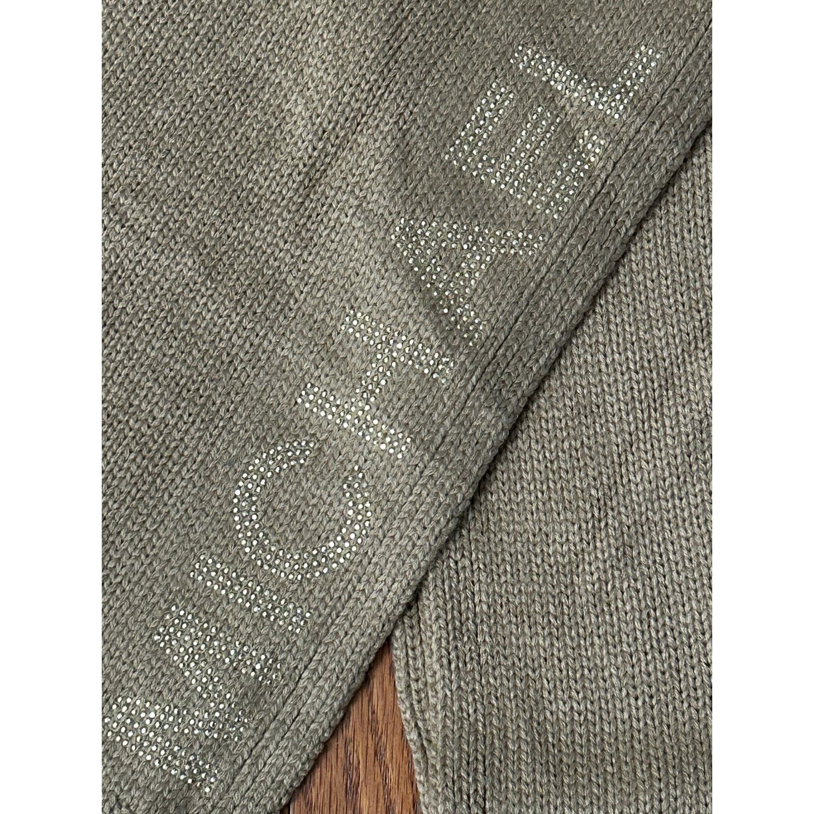 Michael Kors Knitted Scarf Camel Gold Studded Logo One Size New with tags