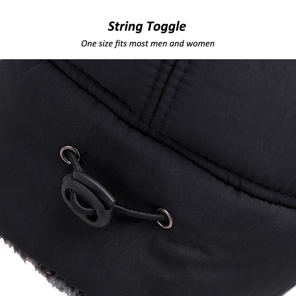 Men Women Winter Ear Flap Trapper Avaitor Warm Hat Ushanka Baseball Cap Thermal