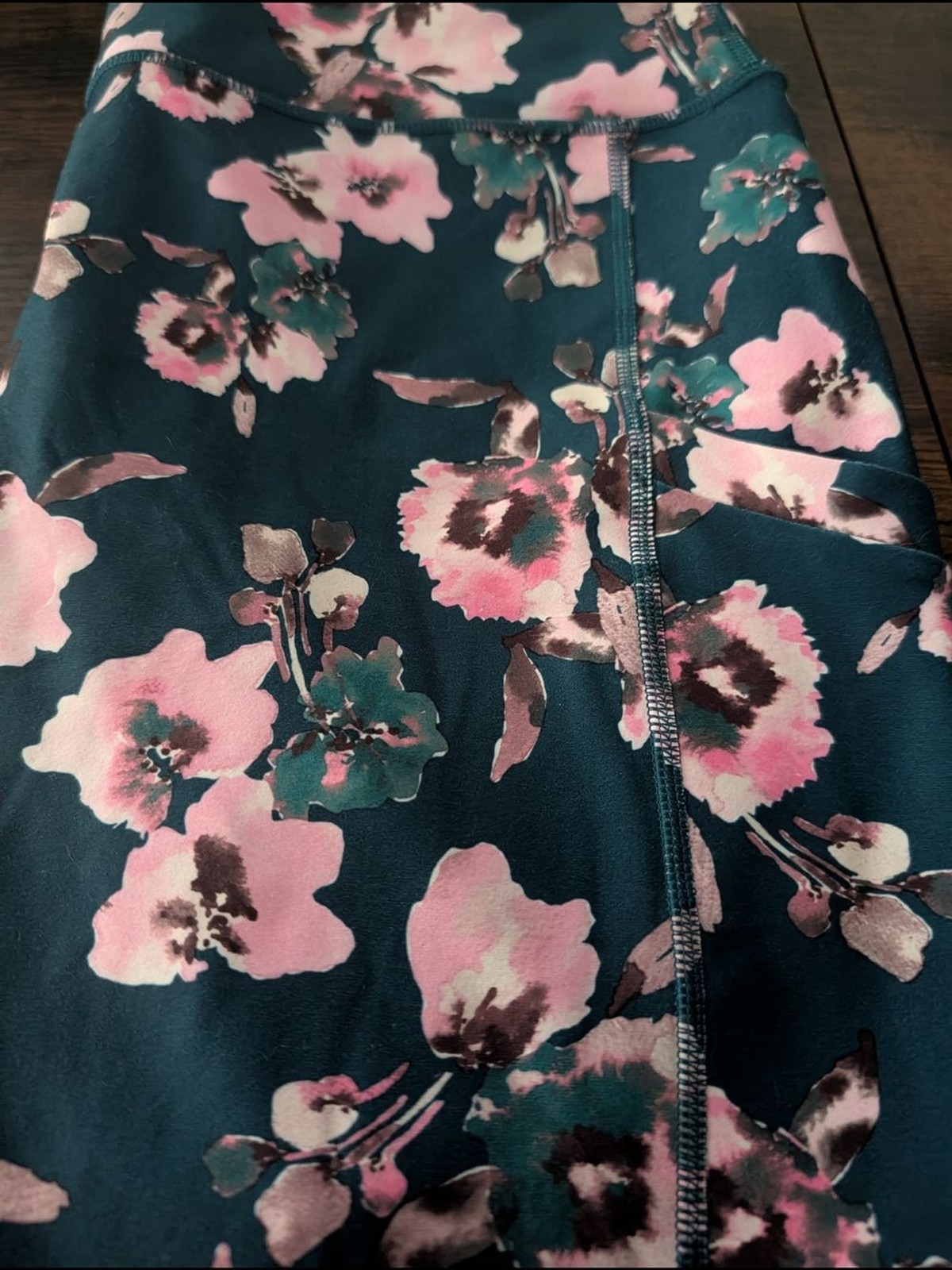 Floral Performance Leggings in Teal and Pink – Women’s Activewear