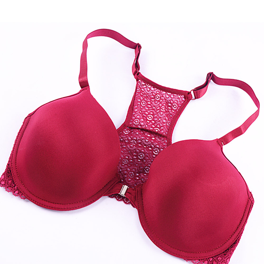 Plus Size Bra BCDDDE FFGH Front Closure Brassiere Womens Bras Sexy Lingerie US