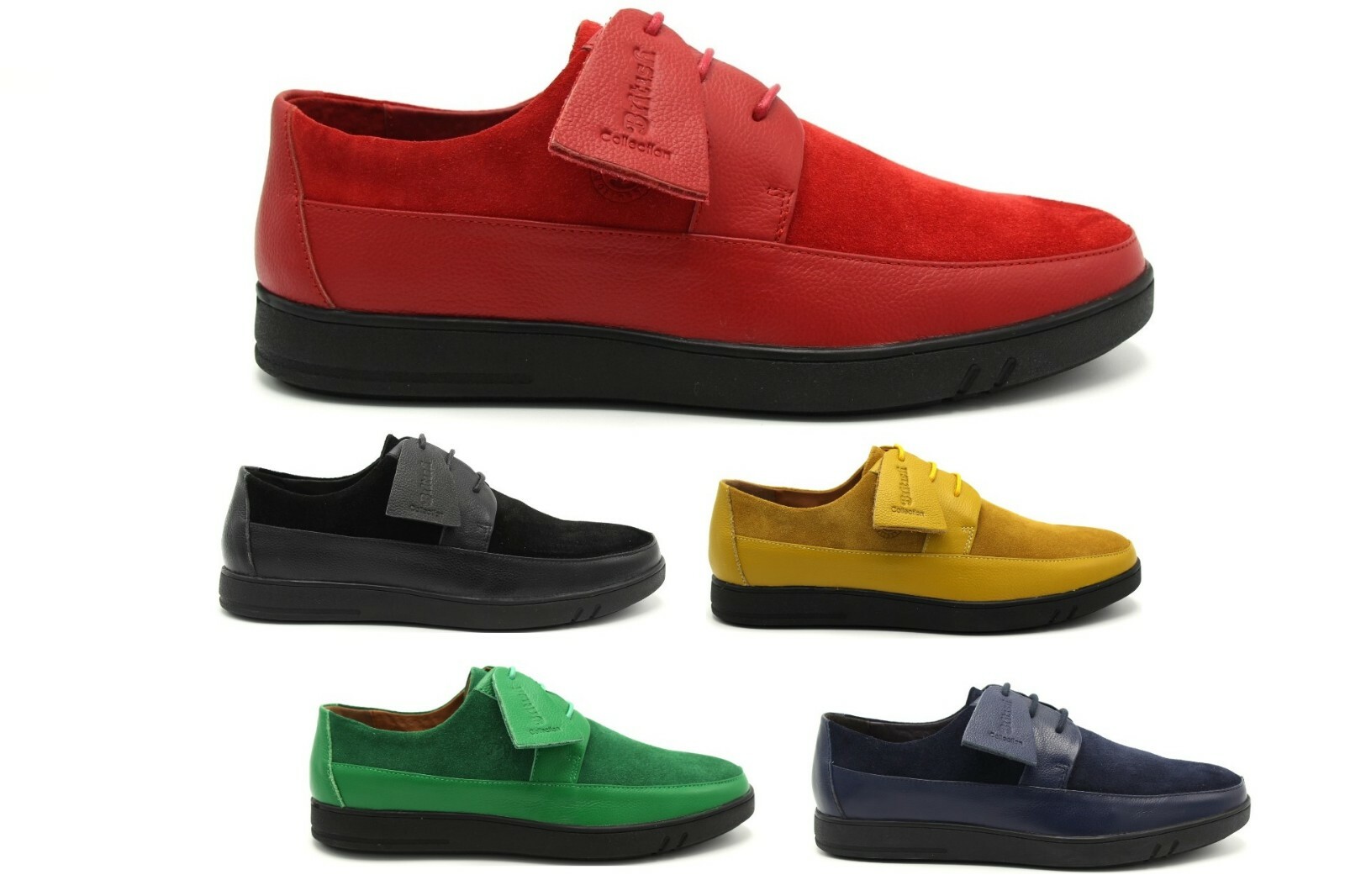 NEW BRITISH WALKERS ORIGINAL WESTMINSTER RED BLACK GREEN NAVY YELLOW SHOES