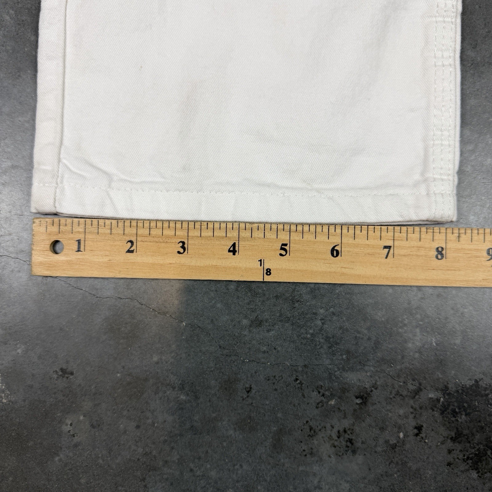 Dickies Carpenter Pants Mens 30×29 White Workwear Flaws Preowned