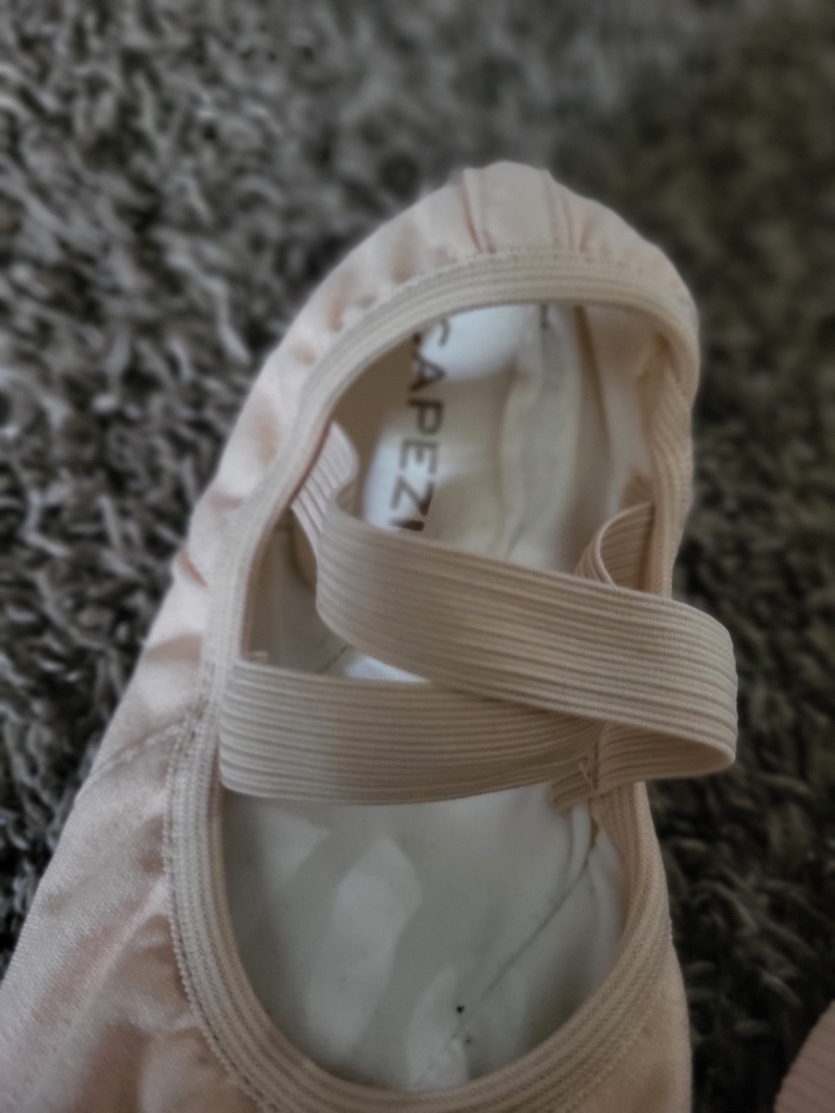 Dance Shoes Ballet Slippers And Cougars. Pink Ballet Sz 10.5W. Tan Baton Sz 26