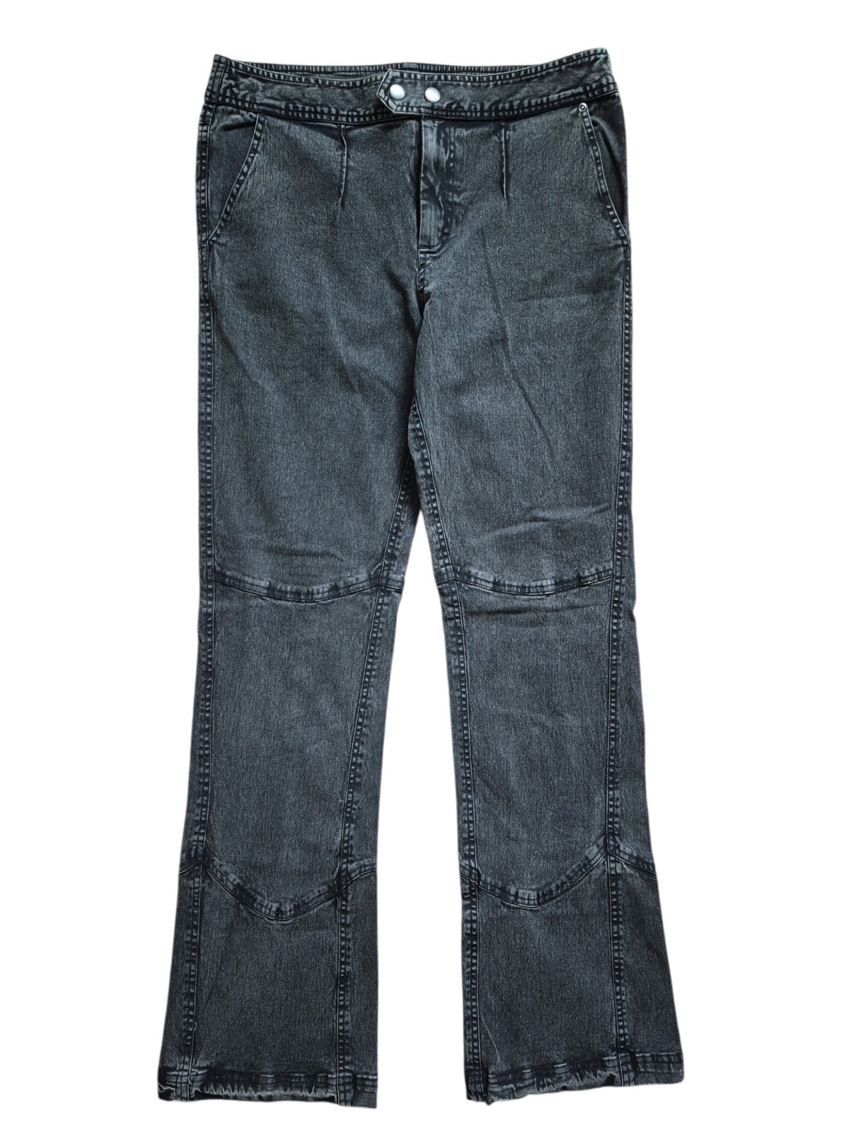 Free People We The Free Ash Moto Slit Flare Jeans Size 10 31×33