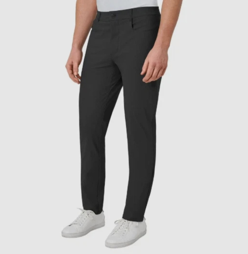 Modern Ambition Men’s 5-Pocket Pant Moisture Wicking Fabric Black Size 36×32