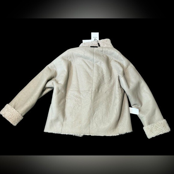 THEORY***Lamb Reversible Shearling Coat Jacket***Size Petite $2895
