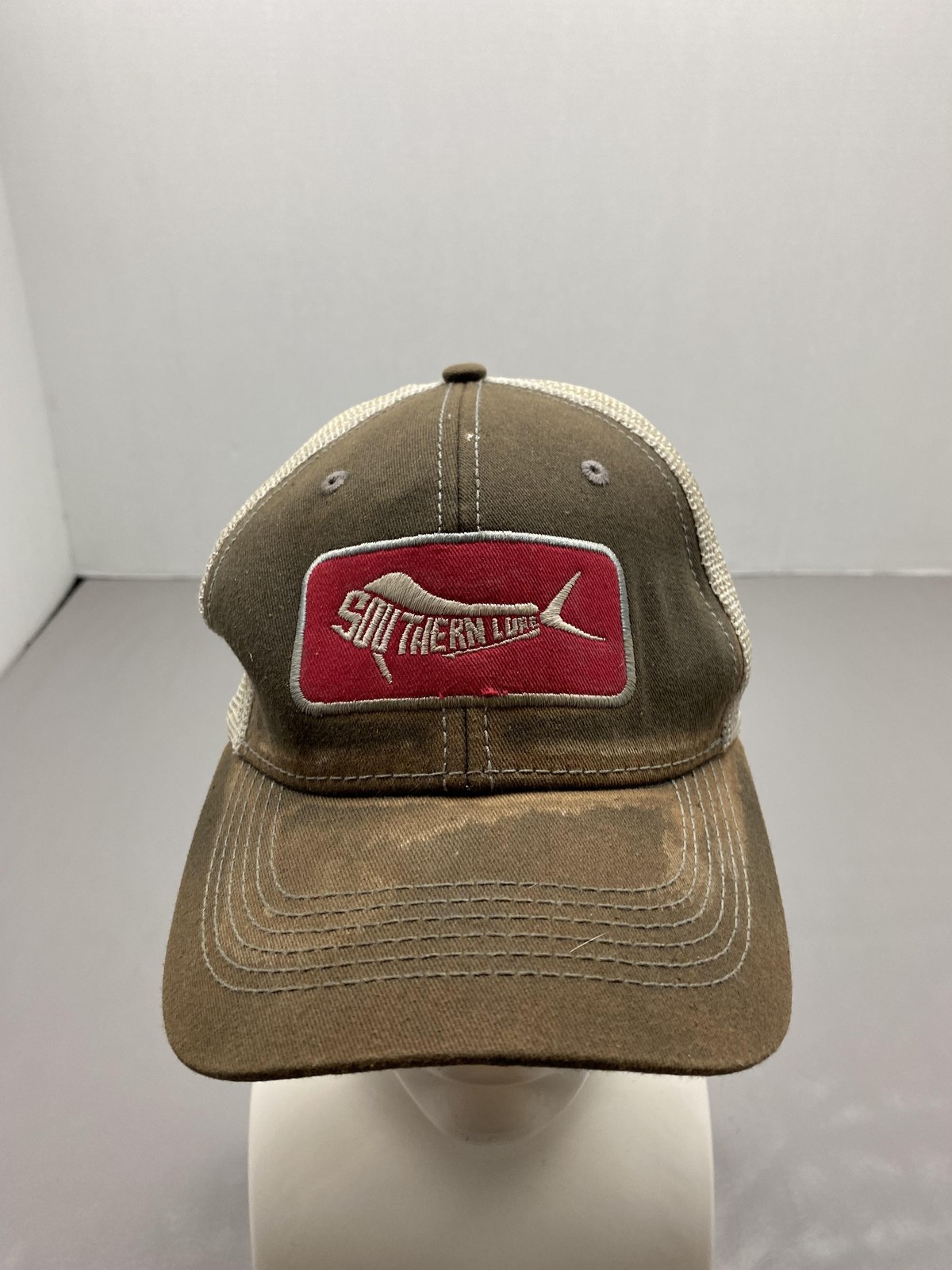 Hat Cap Strap Back One Size Brown Southern Lure Trucker Mesh Adjustable Mens
