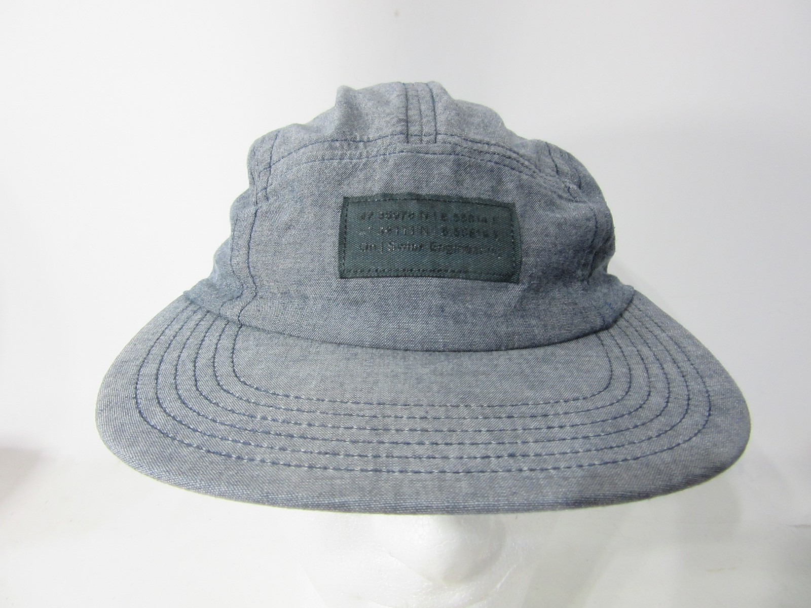 On Running Hat Cap Gray 5 Panel Strap Back Athletic Outdoor Lightweight Hiking