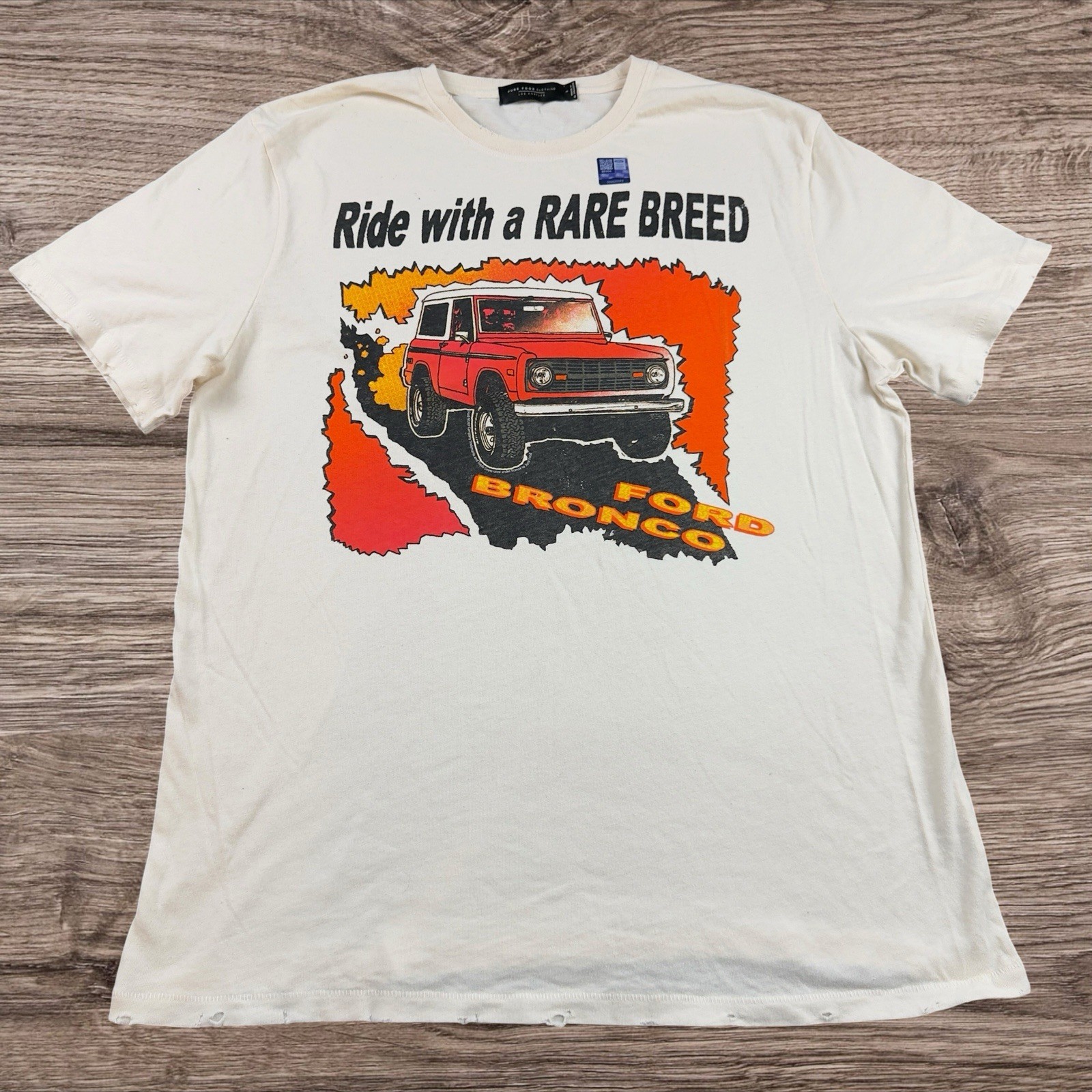 Ford Bronco / Junk Food Clothing / Graphic T-Shirt Adult Size Large
