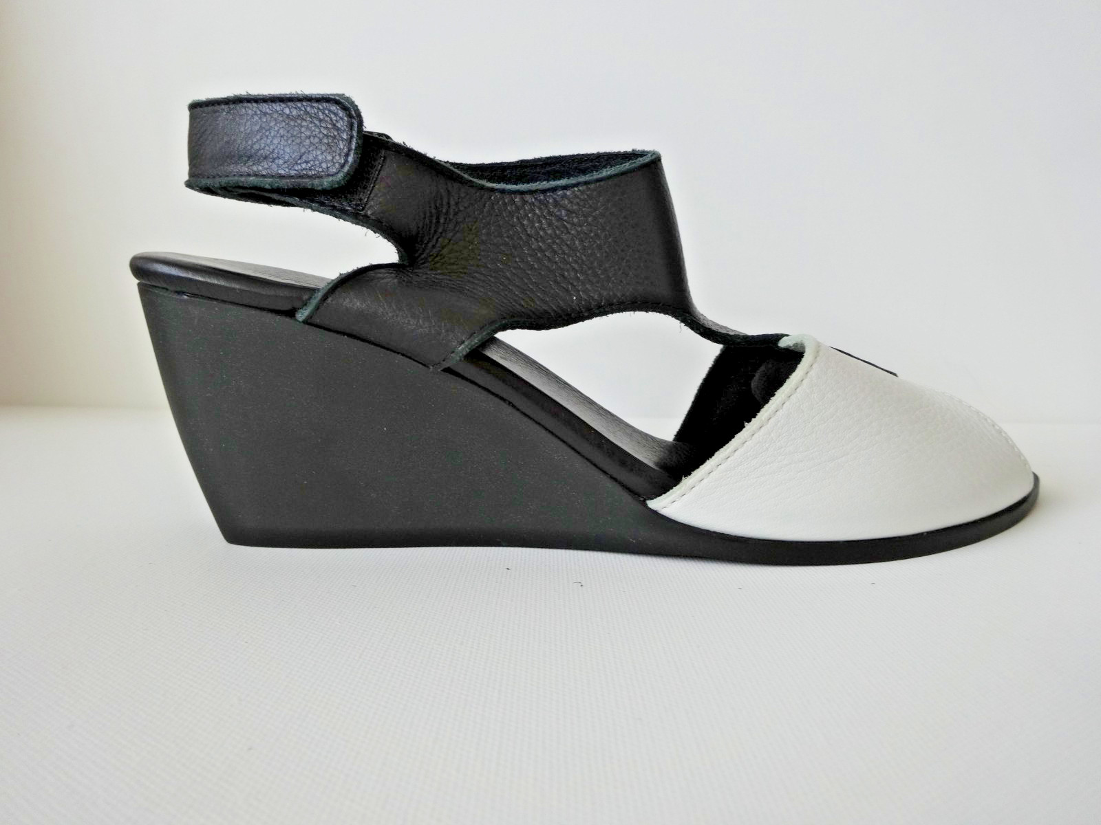 Arche Egwaly Leather Wedge Sandal US-8M EU-39M Made in France
