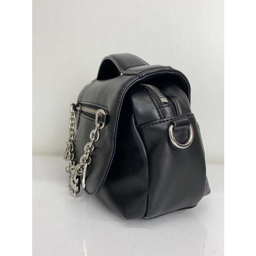DIESEL P6727 Leather Black Shoulder Bag Mens Zip Top Handle