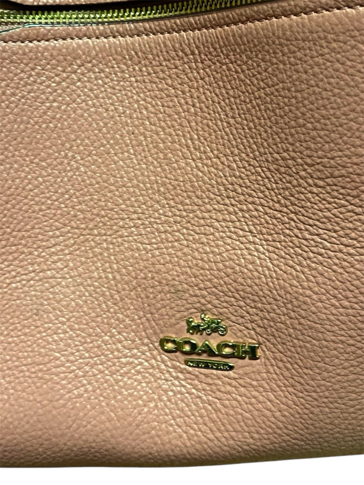 Coach Lori Shoulder Bag Dusty Rose Pink Pebble Leather Handbag C6231 Excellent