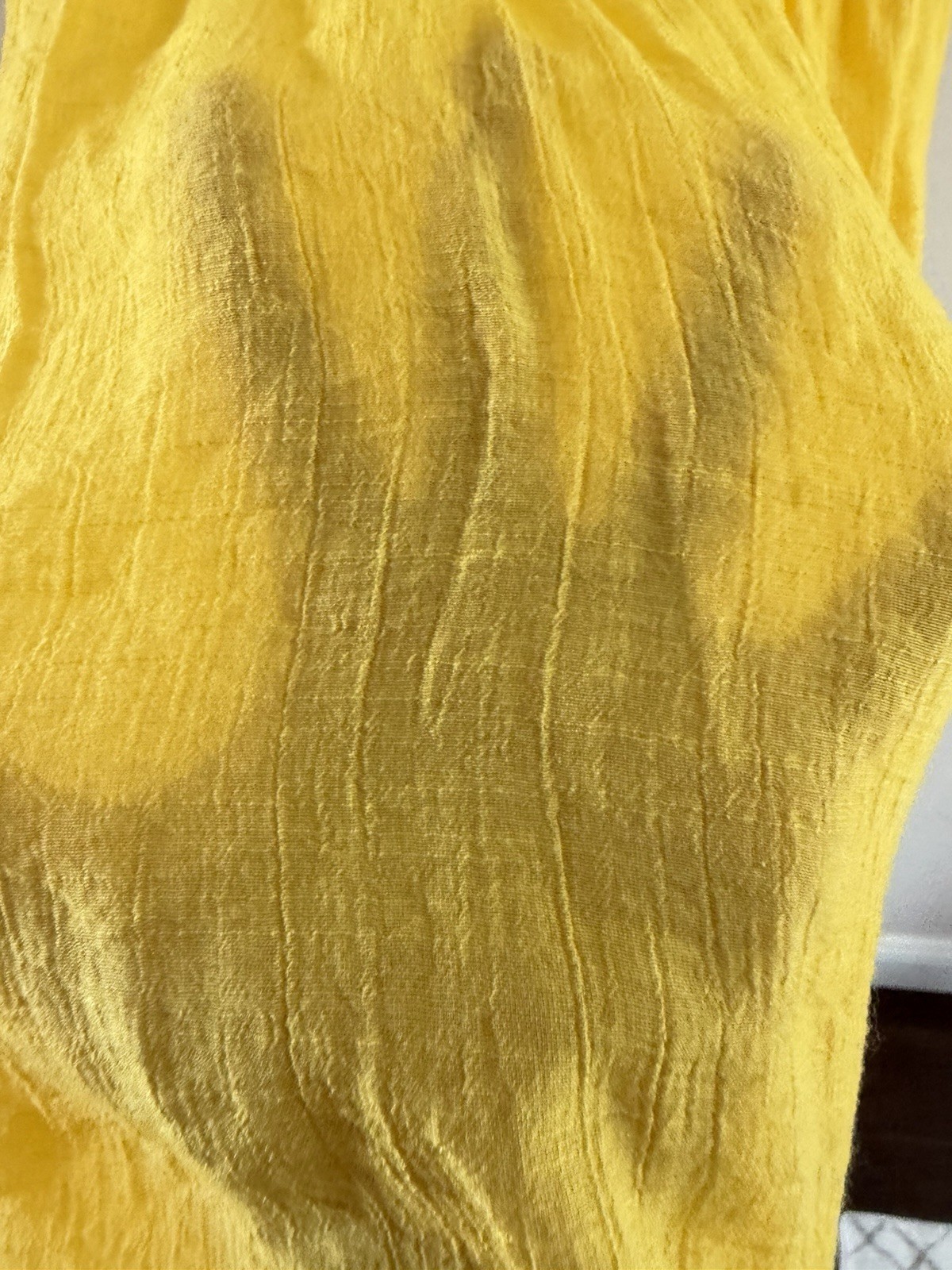 Nanette Lepore dress Womens Caribbean Texture sun Dress Size 10 Yellow no lining