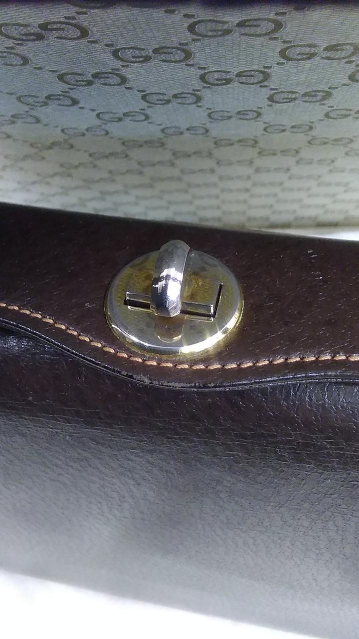 GUCCI Shoulder Bag 10.6 inch Brown