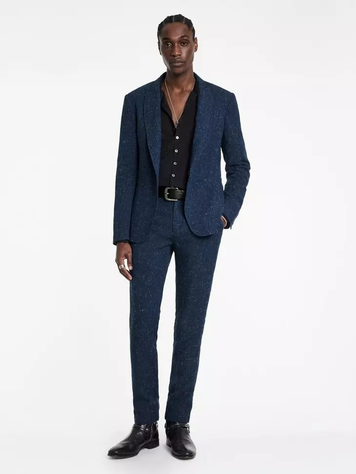 $1498 NWT New John Varvatos Lynn Hook and Bar Blazer Jacket EU58X US48X *Defect*