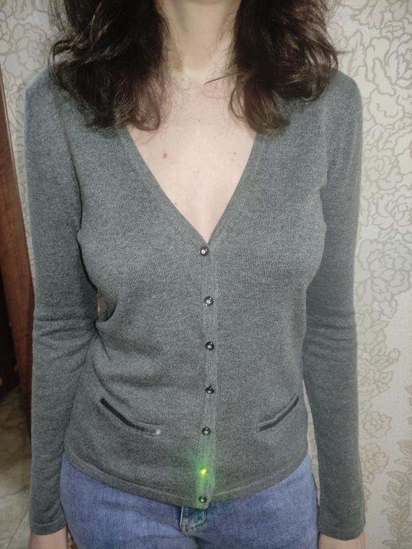 women silk and cashmere sweater grey cashmere 36