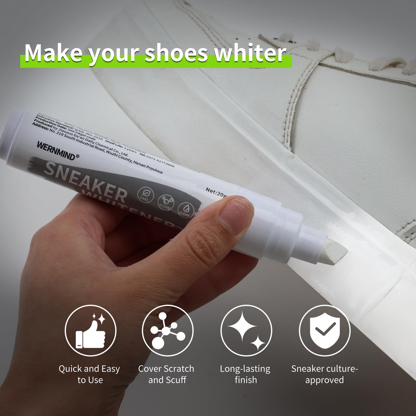 Sneaker Cleaner Kit Sole Bright Whitener Marker White Shoe Polish