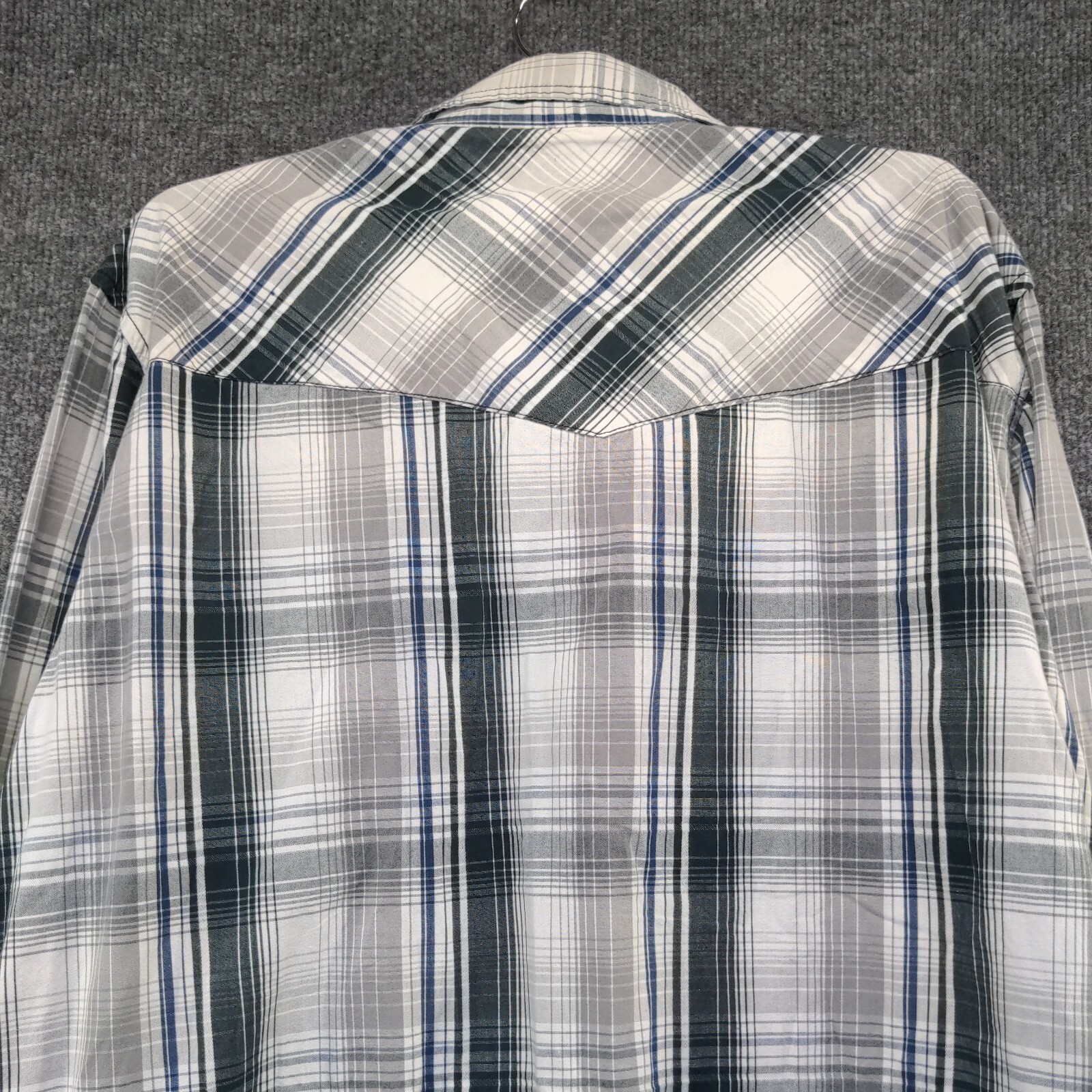 Supply Company USA Men’s Snap Up Shirt XL Long Sleeve Plaid Multicolor Plaid