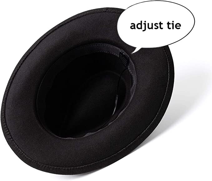 Black Western Cowboy, Cowgirl Hat, Adjustable Cotton & Polyester, Men Women