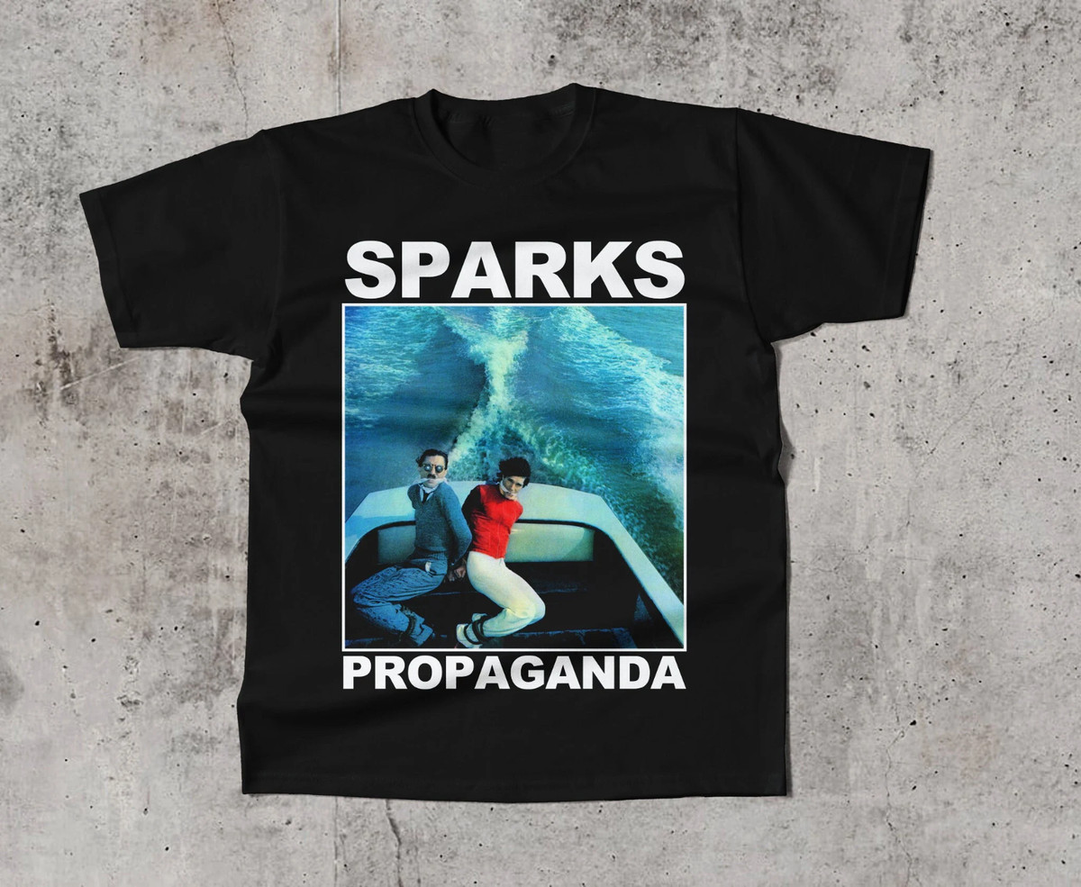 Sparks Band Propaganda Tour T Shirt Funny Black Unisex S-5XL 1P0457