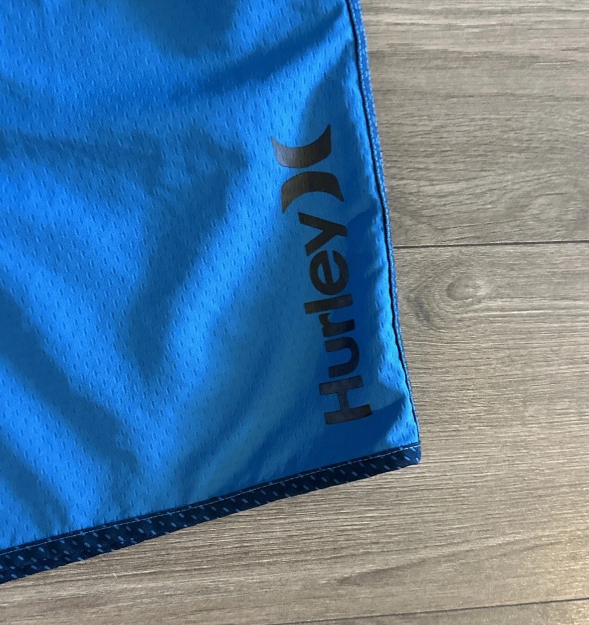 Hurley Mesh Lined Swim Trunks Pockets & Drawstring Mens Large Blue