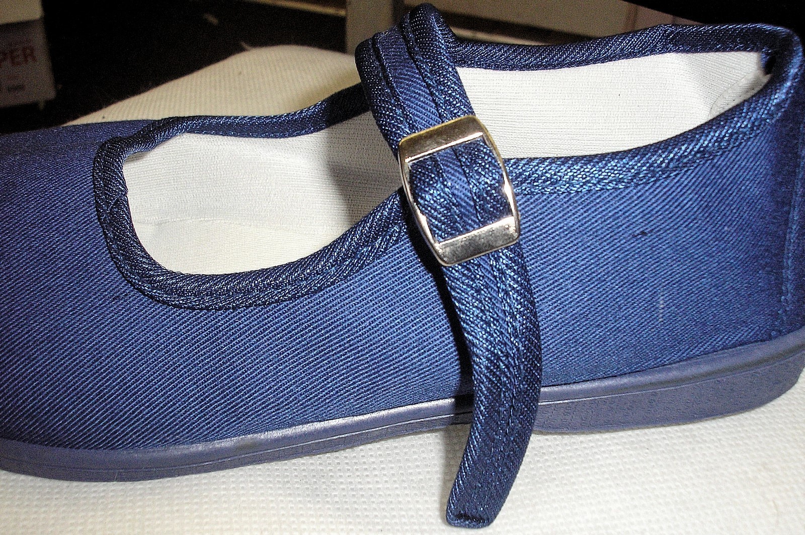 Adini -Mary Jane Ballet Cotton Canvas Yoga Shoes-Made In China-Blue
