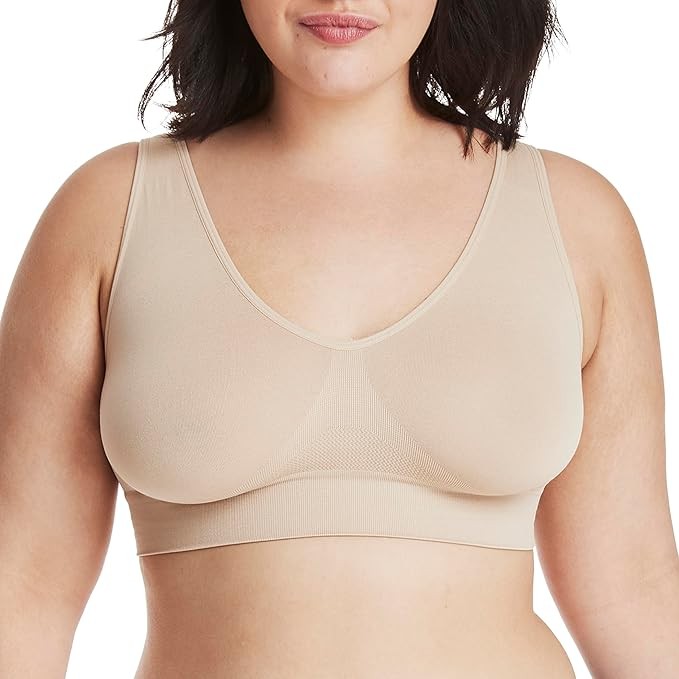 Hanes Bra Get Cozy Comfort Flex Fit Wire Free Women’s Pullover Seamless Stretch