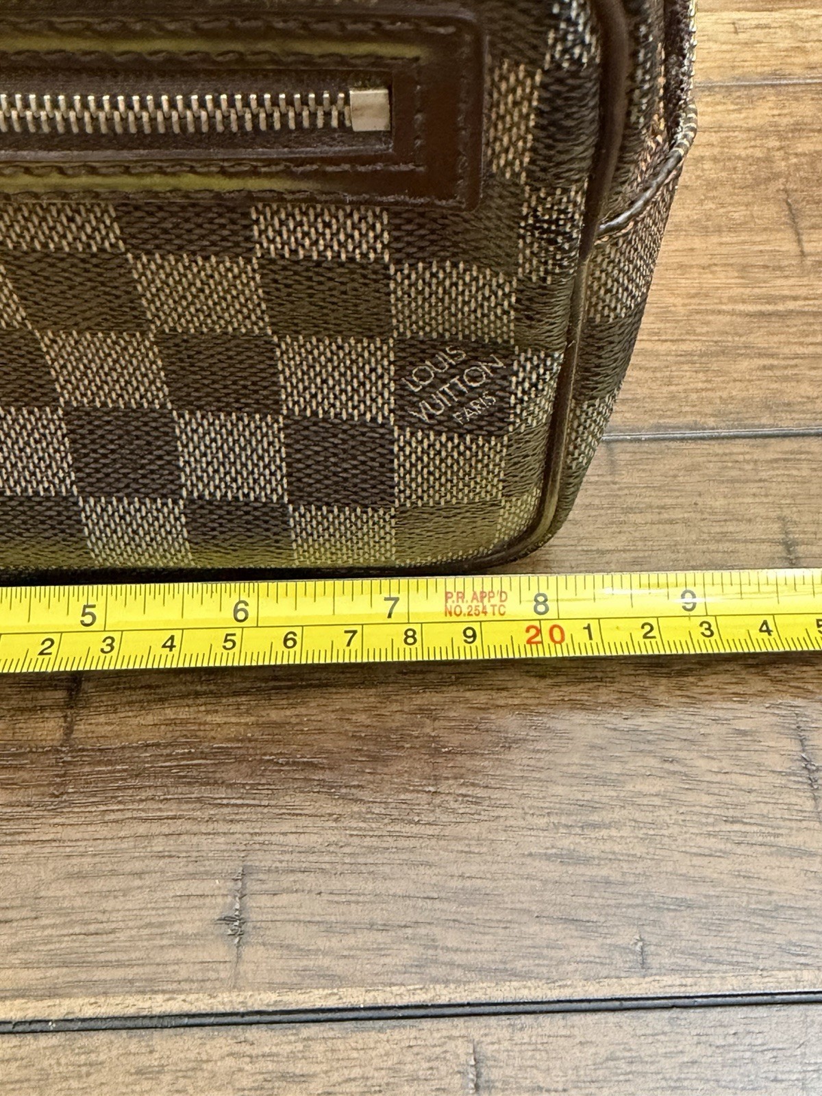 Louis Vuitton Damier Ebene Pochette Bi-Macau Clutch Bag, 13cm x 22cm