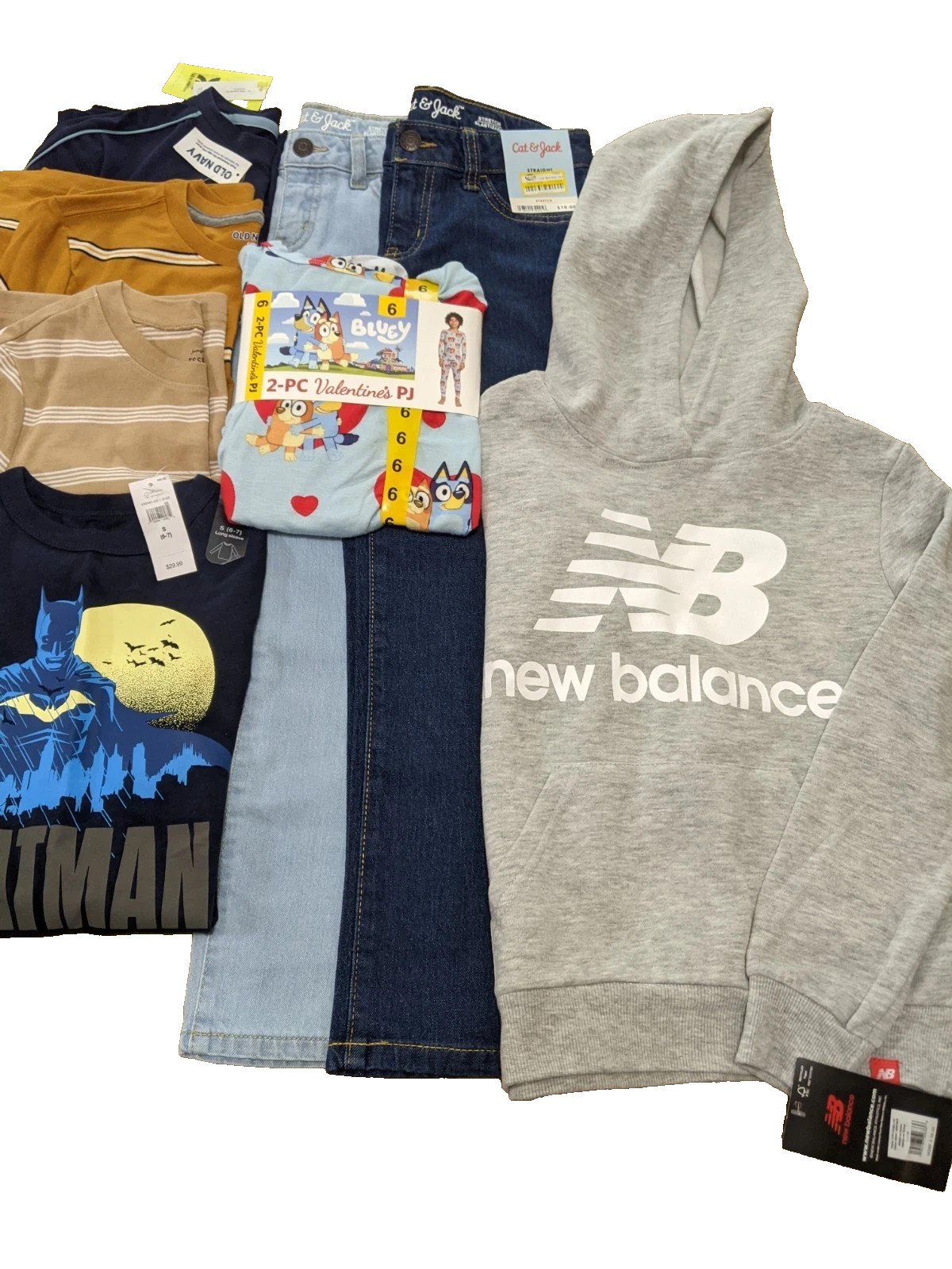 NWOT KIDS CLOTHES FALL/WINTER BOYS LOT OF 20PCS MIX N MATCH SIZE 5-6T