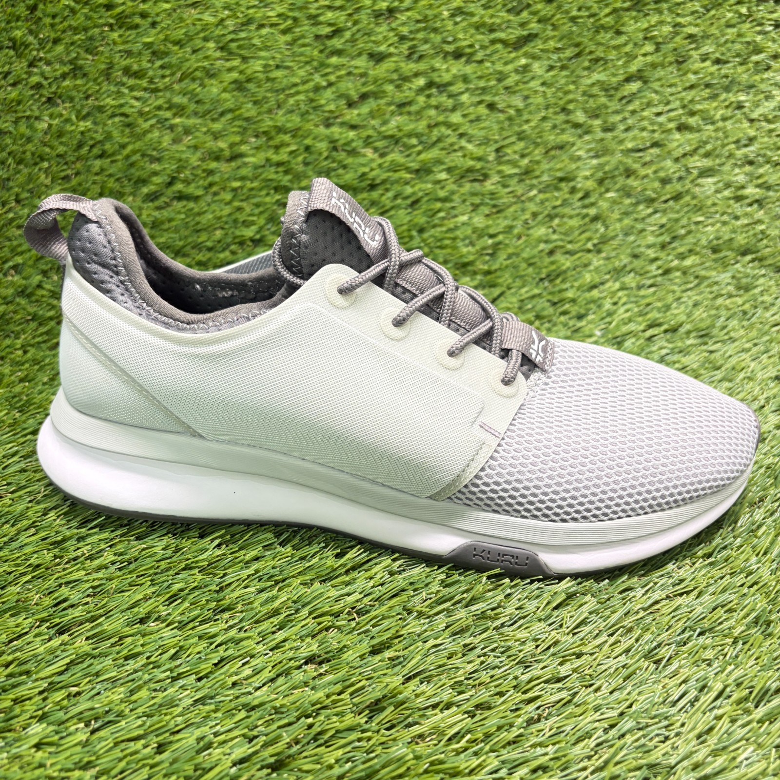Kuru Atom Womens Size 9.5 Gray White Athletic Running Walking Shoes Sneakers
