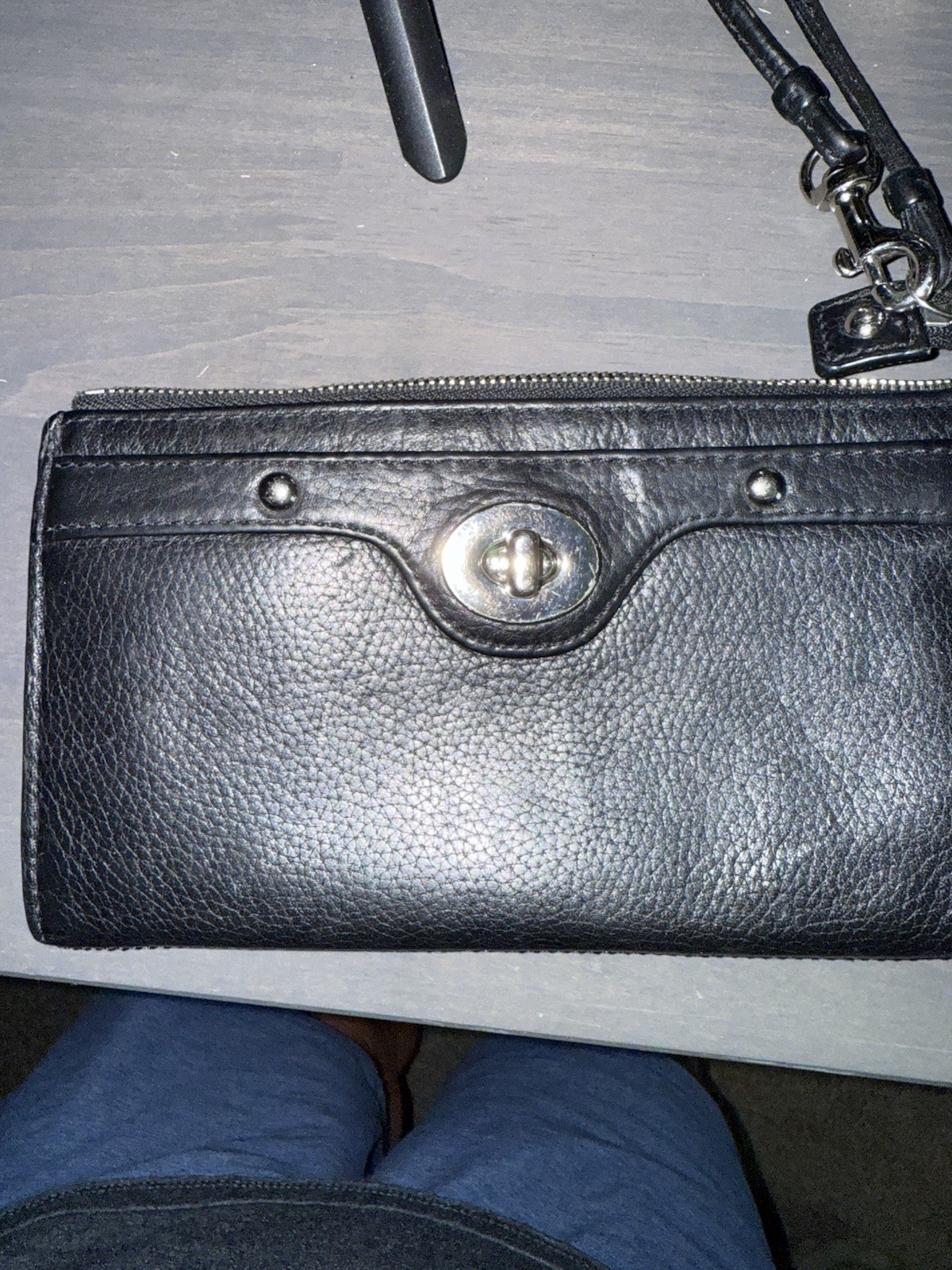 Vintage Coach Turn-lock Wristlet