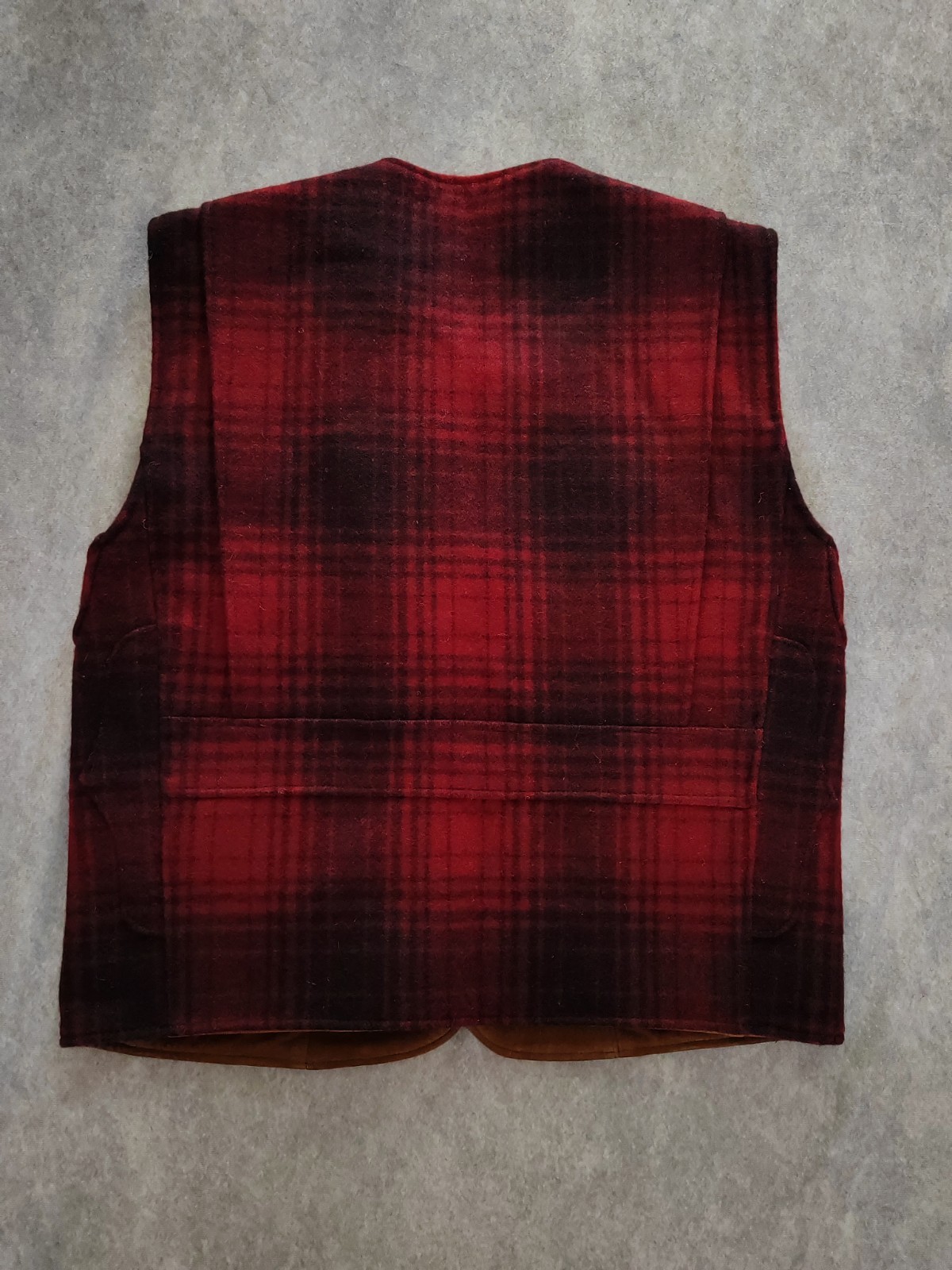 Abercrombie & Fitch Men’s Vintage 80s Buffalo Plaid Hunting Vest Jacket Size S