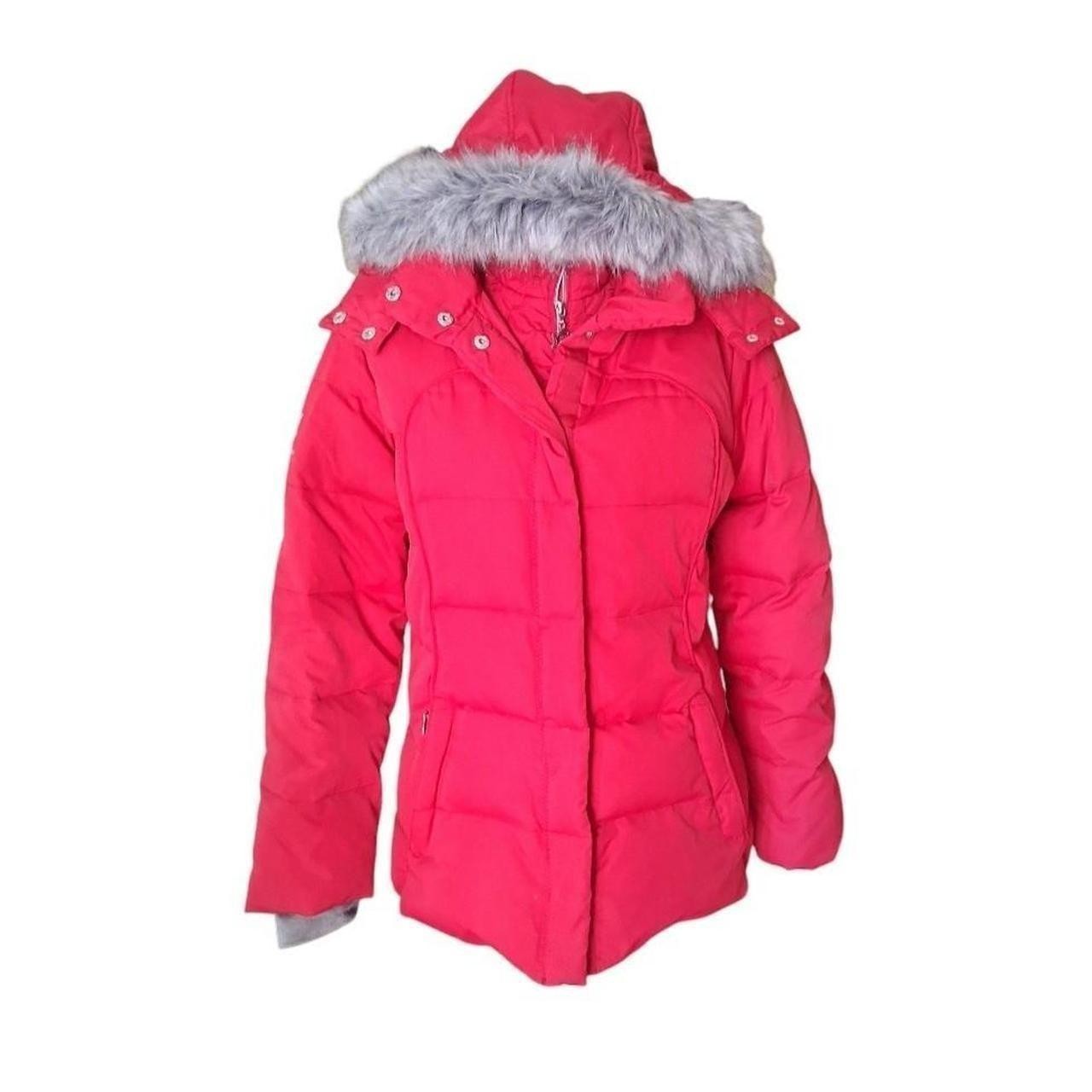 Free Country Power Down Series Winter Coat With Faux Fur Lined Hood Size Medium