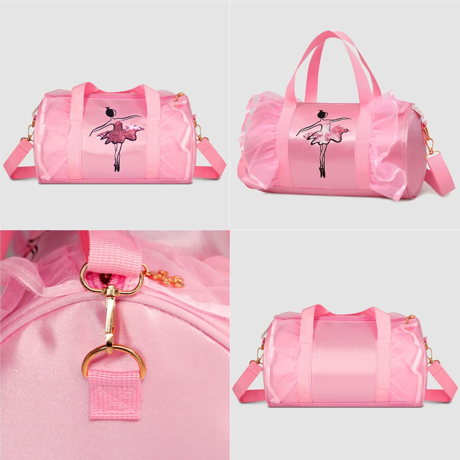 New in 2024 Cute Ballet Bag Kits Tutu Dress Dance Bag, Girls Personalized Waterp