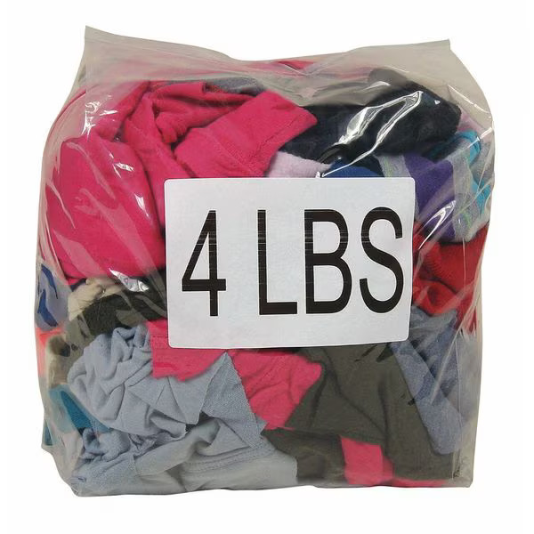 Manufacturer Varies Recycled Cotton Sweatshirt Cloth Rag 4 lb. Varies Sizes,
