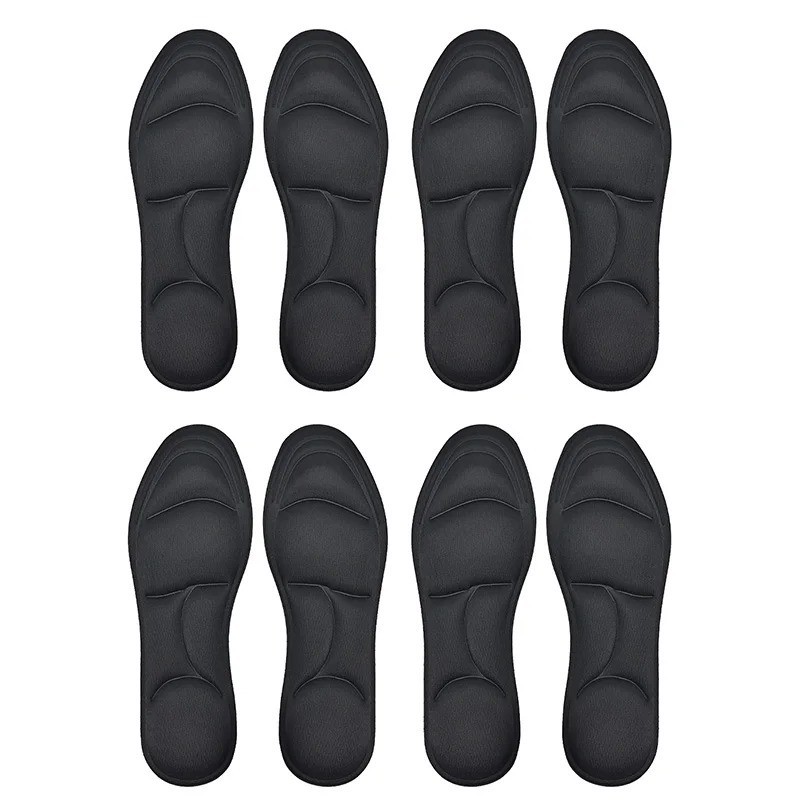 8PCS 5D Memory Foam Insoles Arch Support Cushion Shoe Inserts Men Women Comfort